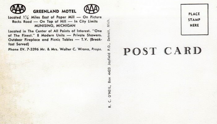 Greenland Motel - Postcard View (newer photo)